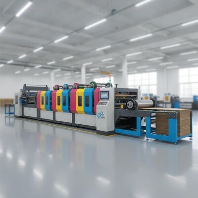 高速フレクソプリンター スロッター ダイ カッター マシン FFGシリーズ 波紋板変換生産ライン