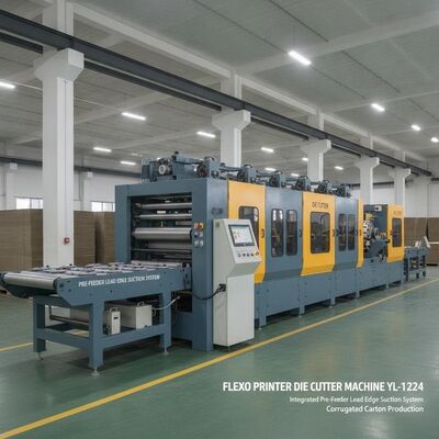 フレクソプリンター ダイカット機 YL-1224 波紋紙の生産のための統合された前フィッダーリードエッジ吸い込みシステム