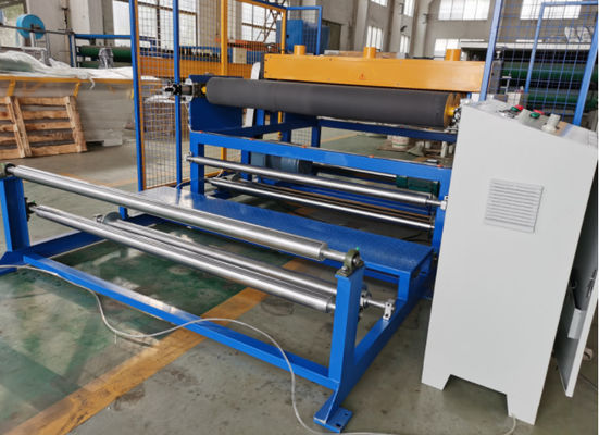 7.5KW スリッターグルーバー リウインダー 1600 クロム付ロール